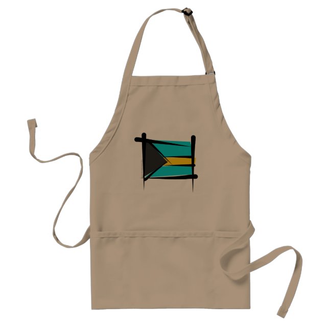 Bahamas borstar flagga förkläde (Framsidan)