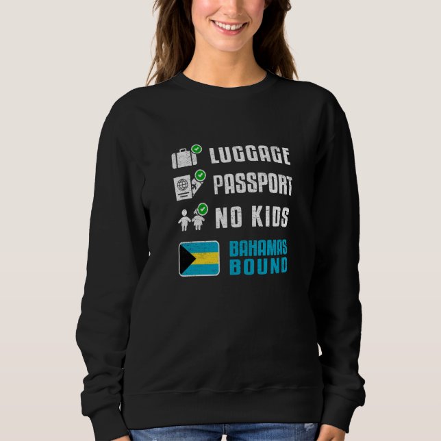 Bahamas Bound Vacation Travel Souvenir Trip Flag T Shirt (Framsida)
