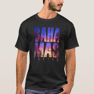 Bahamas Caribe Beach-sommarvaccinering Matching Fa T Shirt