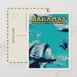 Bahamas Carribobe, undervattensvärldens undervatte Vykort