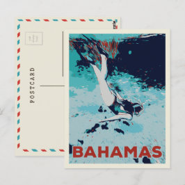 Bahamas Carribobe, vykort för dyka