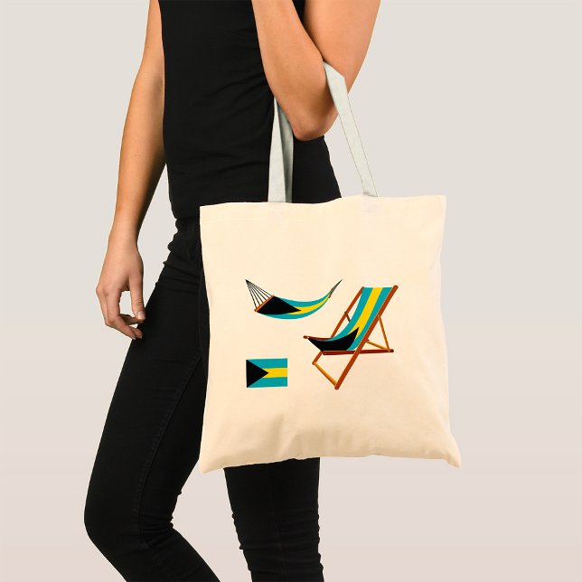 Bahamas Chairs Tote Bag Tygkasse (Skapare uppladdad)