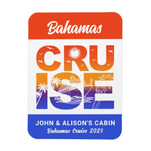Bahamas Cruise Frakt Stateroom Magnet