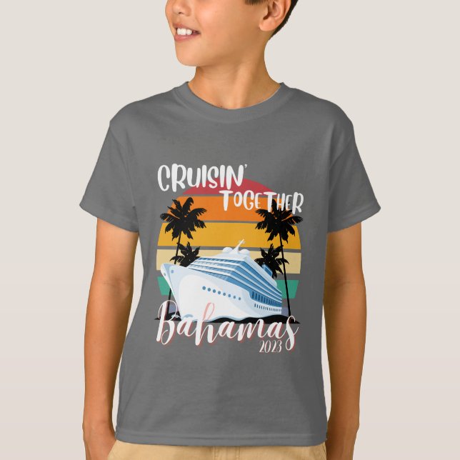 Bahamas Cruise sea 2025 Family Friend Group Travel T Shirt (Framsida)