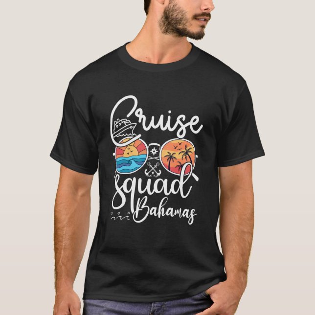 Bahamas Cruise Squad 2023 Bahamas Helgdag Family M T Shirt (Framsida)