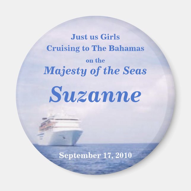 Bahamas Cruise Stateroom Door Marker Magnet (Framsidan)