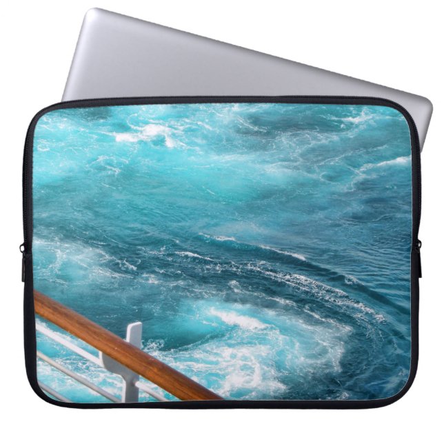 Bahamas Cruise - Turcos Wake Laptop Sleeve (Framsidan)