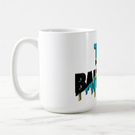 Bahamas Drip Text | Karibisk flaggdesign | Fan Kaffemugg
