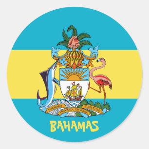 bahamas emblem runt klistermärke