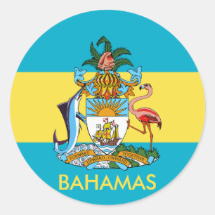 bahamas emblem runt klistermärke