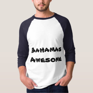 Bahamas enorma citationsteckenmanar T-tröja Tee Shirt