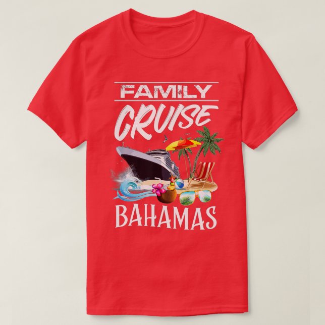Bahamas Family Cruise Vacation Resa (1) T Shirt (Design framsida)