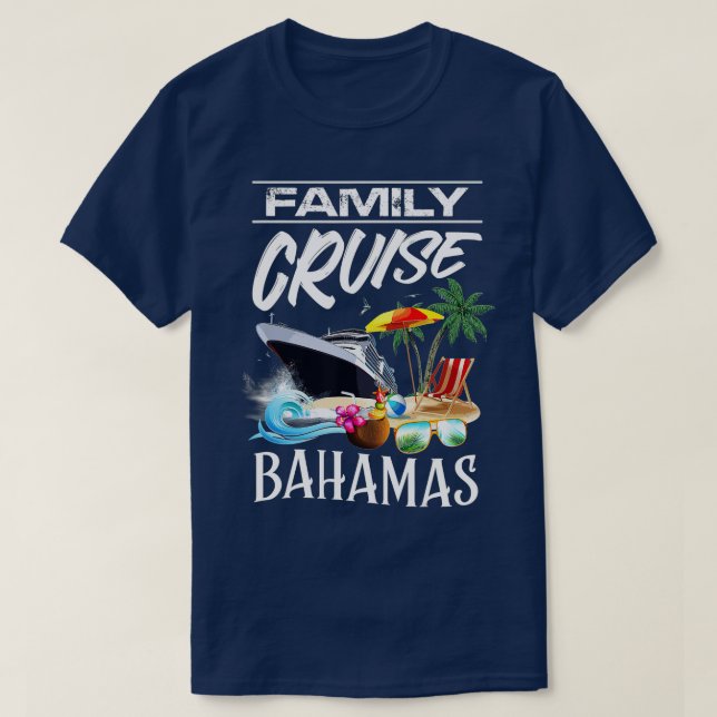 Bahamas Family Cruise Vacation Resa T Shirt (Design framsida)