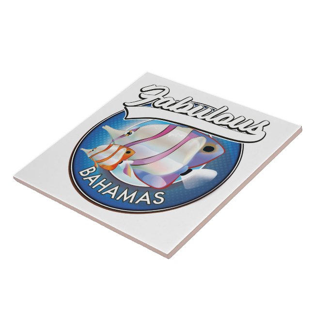 Bahamas fantastiska logotyp kakelplatta (Sidan)