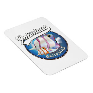 Bahamas fantastiska logotyp magnet