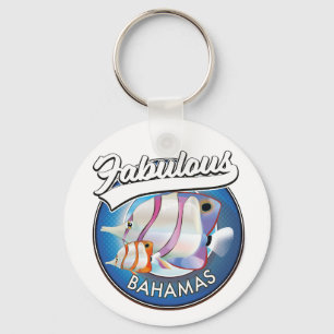 Bahamas fantastiska logotyp nyckelring
