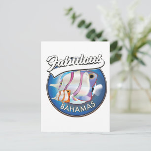 Bahamas fantastiska logotyp vykort