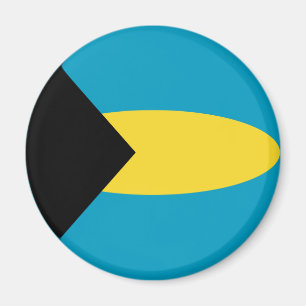 Bahamas Fisheye Flagga Magnet