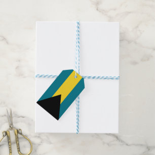 Bahamas flagg födelsedag presentetikett