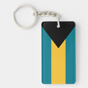 Bahamas-flagga, akrylnyckelkedja