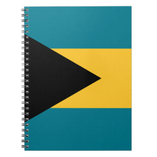 Bahamas Flagga Anteckningsbok
