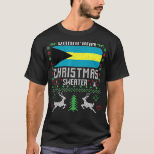 Bahamas Flagga Bahamansk julsötare T Shirt