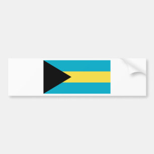 Bahamas flagga bildekal