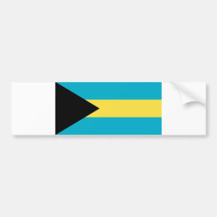 Bahamas flagga bildekal