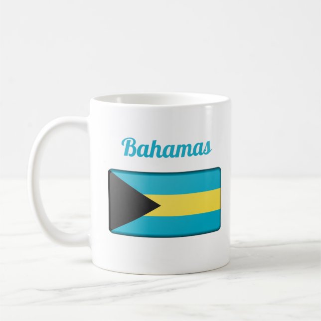Bahamas Flagga Coffee Mugg (Vänster)