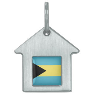 Bahamas Flagga Emblem ID-bricka Husdjur