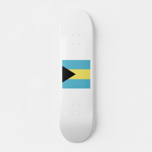 Bahamas Flagga Emblem Mini Skateboard Bräda 18,5 Cm