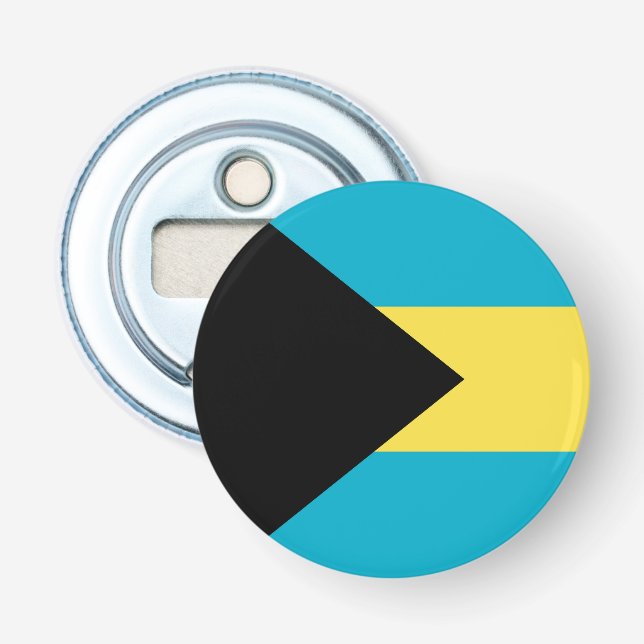 Bahamas flagga flasköppnare (Framsidan)