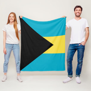 Bahamas flagga fleecefilt
