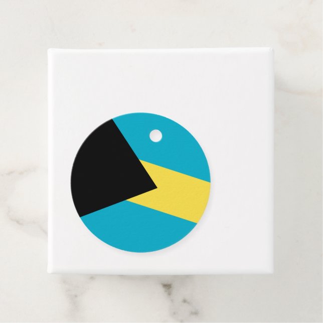 Bahamas flagga gåvor etiketter (På plats)