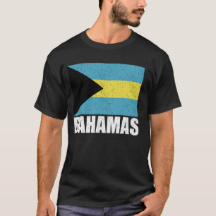 Bahamas Flagga Grunge Vintage Souvenir Bahamas T Shirt