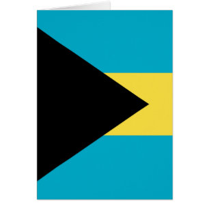 Bahamas-flagga Hälsningskort