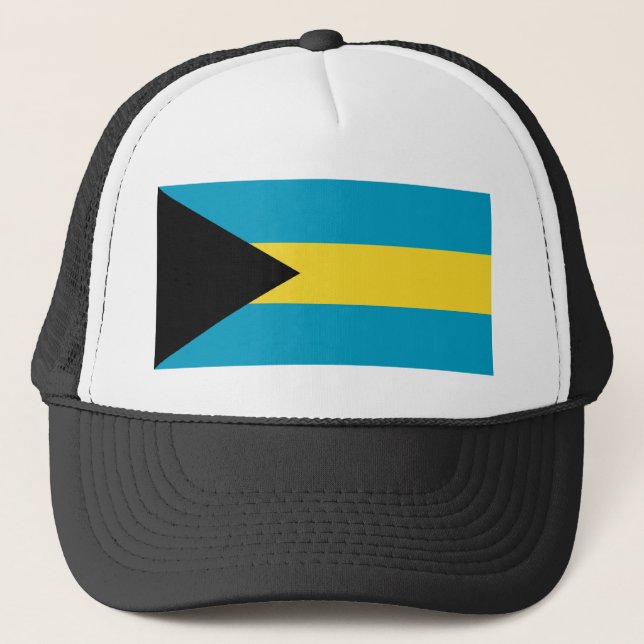 Bahamas Flagga Hat Keps (Framsida)