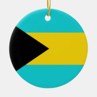 Bahamas flagga julgransprydnad keramik