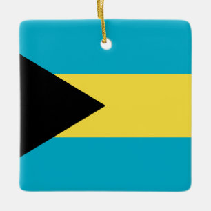 Bahamas Flagga Julgransprydnad Keramik