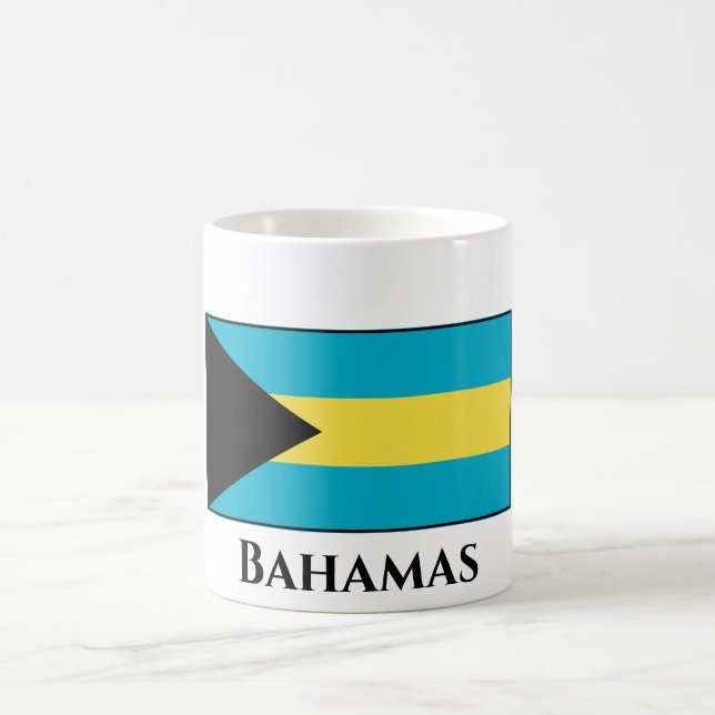 Bahamas-Flagga Kaffemugg (Center)