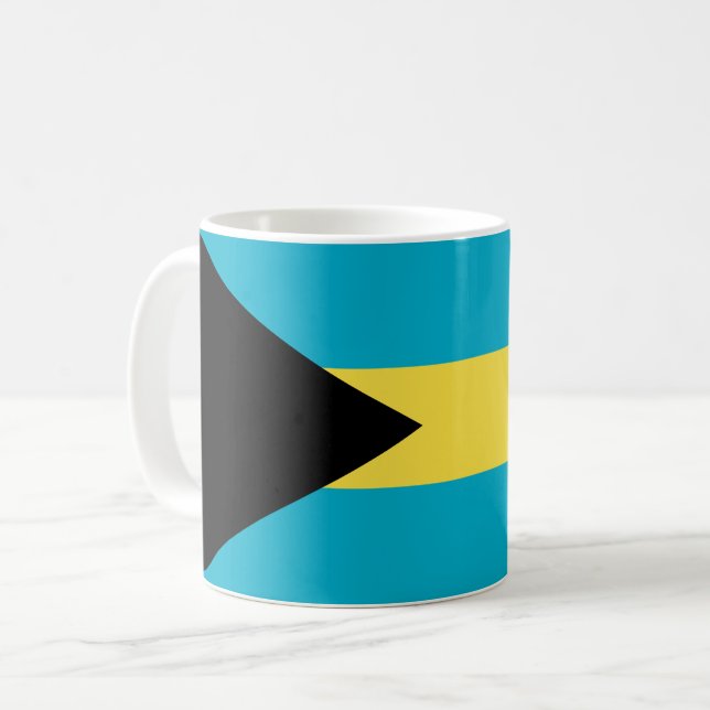 Bahamas-Flagga Kaffemugg (Framsida vänster)