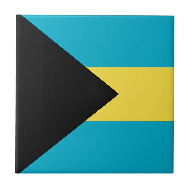 Bahamas flagga kakelplatta (Framsidan)