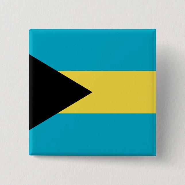 Bahamas Flagga Knapp (Framsida)