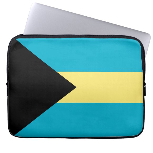 Bahamas flagga laptop fodral (Framsidan)