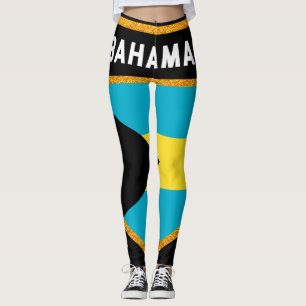 Bahamas flagga leggings