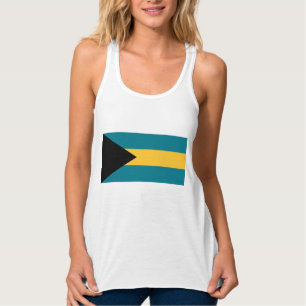 Bahamas-flagga Linne Med Racerback