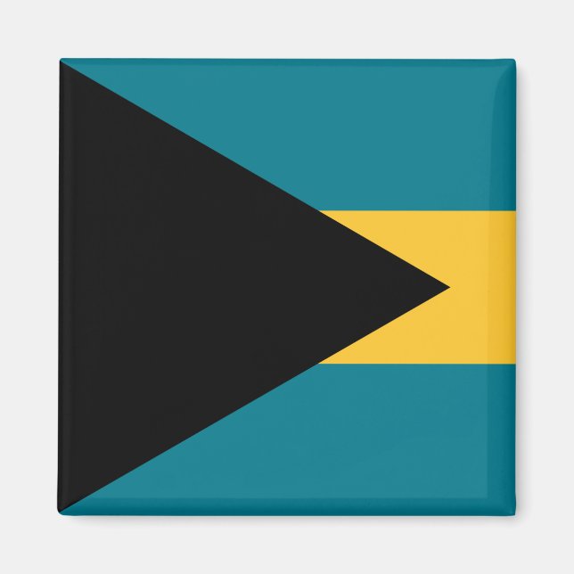 Bahamas-flagga Magnet (Framsidan)