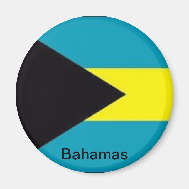 Bahamas-flagga Magnet (Framsidan)