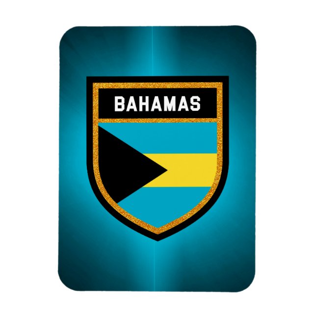 Bahamas Flagga Magnet (Vertikal)