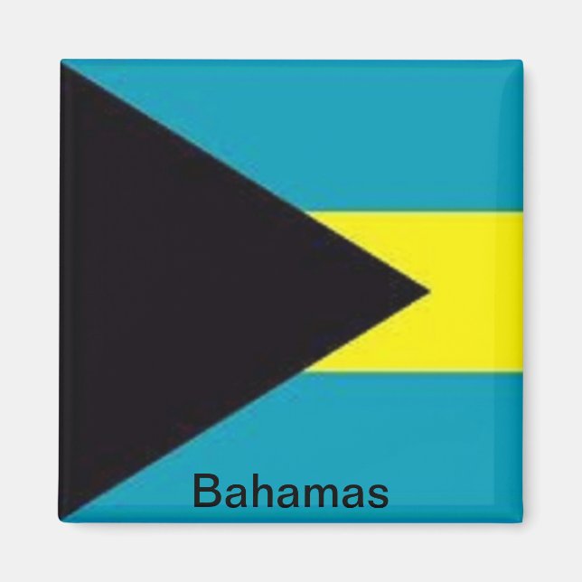 Bahamas-flagga Magnet (Framsidan)